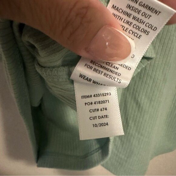 Torrid Mint Light Green Ribbed Tank Top Size 2X NWT - Picture 10 of 11